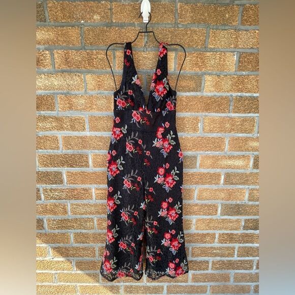 Lovers + Friends Pants - Lovers + Friends Floral Lace Kenneth Jumpsuit small